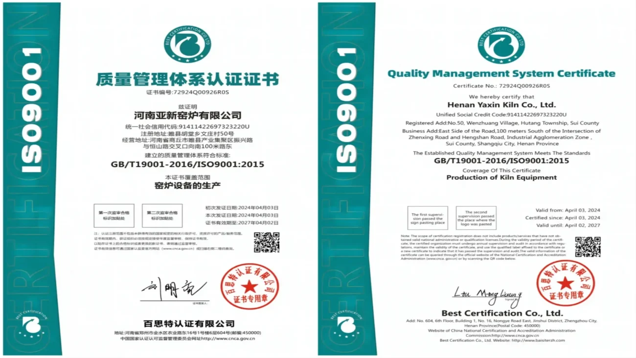 iso certificate
