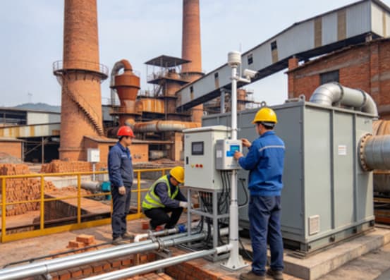 Brick kiln emissions monitoring and stack sampling