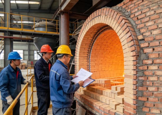 brick kiln refractory lining, repair boundary, material batch, installation record