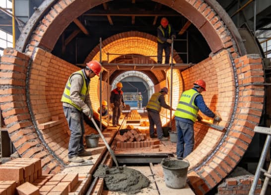 brick kiln refractory lining, refractory repair