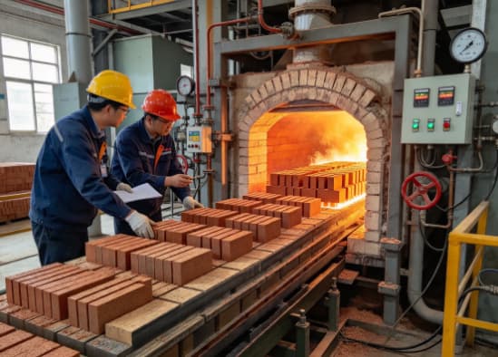 Brick kiln trial burn and combustion validation